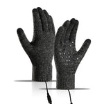 LinkMejor Winter Electric Heated Gloves USB Rechargeable Electric Heated Gloves Warm Gloves for Men Women Motorcycle Snowboard Cycling Unisex Hand Warmer Driving