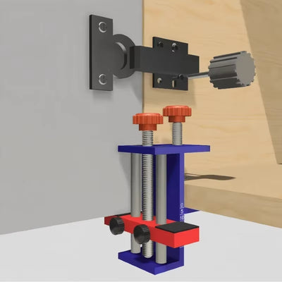 Adjustable Cabinet Door Installation Positioner Aluminium Alloy Cabinet Handle Install Tool for Effortless Alignment and Cabinet Door Mount Locator