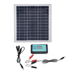 100W Solar Panel Kit Aluminum Frame Polycrystalline Cells 12V Off-Grid Power System MPPT Controller USB RV Boat Caravan Outdoor