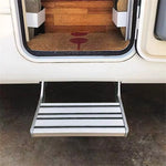 Aluminum Alloy Folding RV Step Model DX0109 Anti Skid Telescopic Single Layer Pedal Lightweight Compact Design Maximum Load Capacity 150kg Easy Installation