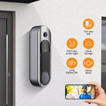 M65 WiFi Smart Video Doorbell HD Two Way Audio Full Color Night Vision Wireless Outdoors Security Visual Doorbell