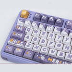 LinkMejor VK75 Tri-mode Mechanical Gaming Keyboard 80-Keys Gasket Structure RGB Lighting JSA Profile 8000mAh 2.4G/bluetooth/Wired Gamer Keyboards for PC Laptop Computer