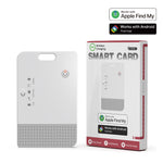 LinkMejor BLE 5.4 Smart Card Tracker Dual System Anti-Lost Locator Long Battery Wireless Charging Bluetooth Find My Locator Suitable for Apple Search App