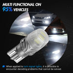 LinkMejor SL9 Series T10 DC9V-18V 400LM Car Signal Light Turn Signal Brake Light Reversing Light 2835 SMD Chips
