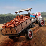 LinkMejor C8836-YW 2.4G 4WD Full Scale Remote Control Simulator RC Car Tractor Vehicle Models RTR
