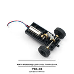 LinkMejor NORTH BFC6120 Y30-03 1/64 2.4G RWD RC Car Simulation Bus Citybus Alloy Body LED Light High Grade Luxury Touristry Electric Remote Control Vehicles Models Adult Children's Toys