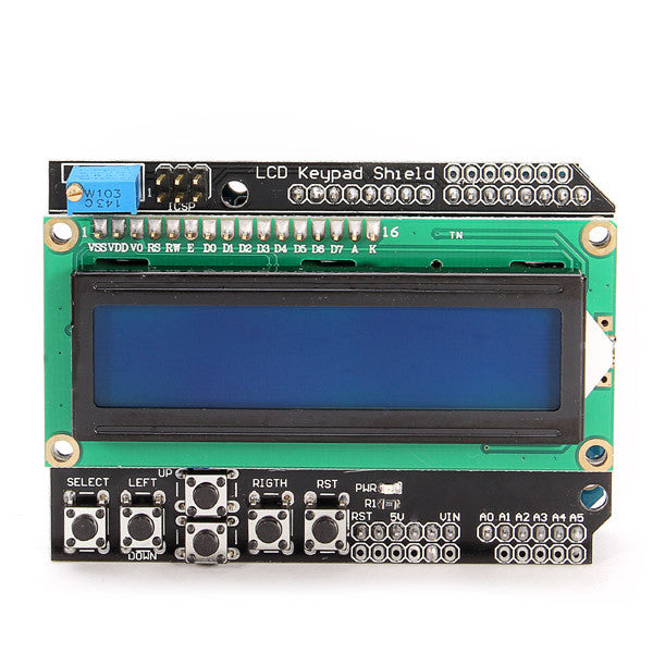 Keypad Shield Blue Backlight For Robot LCD 1602 Board LCD1602 Display Module Input Output Expansion Board