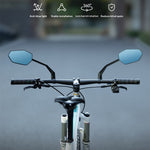 LinkMejor 360° Adjustable Bike Rearview Mirror HD Wide View Explosion-proof Anti-glare Bicycle Mirror for Safe Reversing