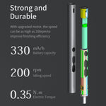 62-in-1 High-Speed Adjustable Electric Screwdriver with 48 Precision S2 Bits Lengthened Bits for Complex Tasks 330mAh Battery Type-C Charging Compact Portable DIY Repair Tool Set with Additional Accessories