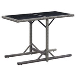 3 Piece Garden Dining Set Black
