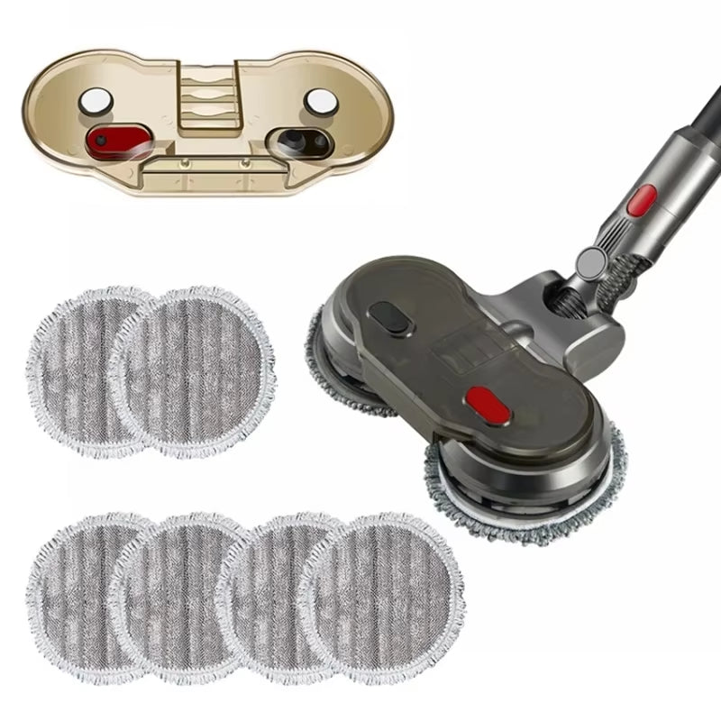 Electric Mop Head forDyson V7 V8 V10 V11 with Water Tank 150 RPM Multi-Functional Dry Wet Mopping Polishing Waxing Attachment