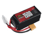 LinkMejor 4S 14.8V 1500mAh 120C 22.2Wh LiPo Battery XT60 Plug for RC Drone