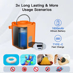 LinkMejor Pump Tiny Air Pump Portable 3.8kPa High Pressure Inflation Deflation with Light for Camping Outdoor