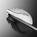 LinkMejor Wireless Mouse 4 Pro 2.4G Wireless Bluetooth Mouse Electromagnetic Scroll Wheel Silent Lightweight 66g for Office Fit Laptop Desktop