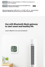 2pcs Leiss Hygrometer xiaomi Mi Home APP -20°C to 70°C Intelligent Thermometer LCD Display Mi Home Integrated Smart Sensor