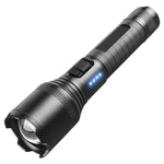 LinkMejor XHP60 1000M Zoomable LED Flashlight Super Bright Powerful Portable Torch USB Rechargeable Outdoor Camping Tactical Focus Adjustable Flash Light