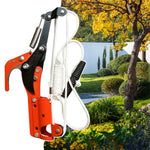 2-in-1 Hand-operated Pruning Saw and High Branch Cutter SK5 Alloy Steel Telescopic Double Pulley Teflon Coated Blade 2cm Cutting Diameter