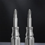 Titanium Alloy Screwdriver S2 Steel Bit High Hardness Non-Slip Tungsten Head Window Breaker Versatile EDC Tool