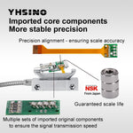 LinkMejor YH800-2 Digital Display Ruler YE Optical Linear Scale with IP54 Protection High Precision Versatile Use for Milling Machines Lathes and More Imported Parts Large Screen Display Reliable Meanwell Power Supply
