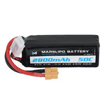 LinkMejor 11.1V 2800mAh 50C 3S Lipo Battery XT60 Plug for RC Drone
