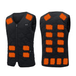 LinkMejor HV-20 Uniex Smart Electric Heated Vest, 20 Heating Areas, Washable, USB & DC Rechargeable,  Winter Soft Thermal Outdoor Inner Warm Jacket