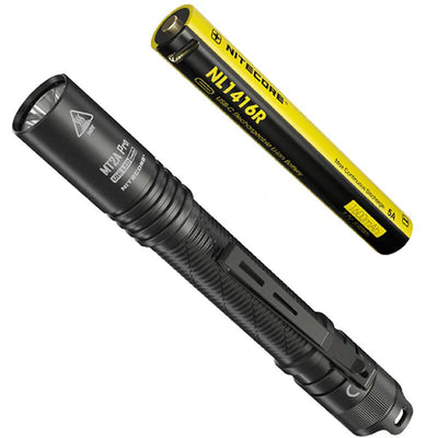 LinkMejor MT2A Pro UHi20 1000LM 255M EDC LED Flashlight With 1600mAh USB-C Rechargeable Li-ion Battery, Mini Size Portable Pen Light Pocket Lamp