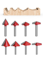 6mm 60-150 Degree  Router Bits CNC Engraving V Type Milling Cutter Woodworking Carving Knife Tungsten Carbide Cutting Tool
