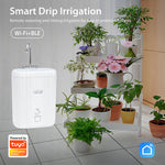 LinkMejor WiFi Smart Drip Irrigation Kit for 10 Potted Plants Automatic Plant Waterer App Control Timer Function Water Shortage Power Alert Remote Control