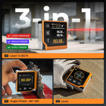 EU Direct CIGMAN CD-80 Laser Tape Measure 80M Digital Measuring Device LCD Backlit Rechargeable USB-C Tilt Angle Measurement Multiple Modes Precision Tool