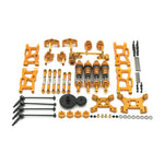 Metal Upgrade Parts WLtoys 144001 144010 124017 124019 Rlaarlo 1/14 1/12 AM X12 RC Car Shock Tower Arm Rod Kits