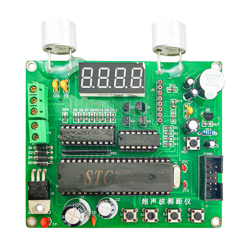 DC 9-12V DIY Ultrasonic Measuring Kit Multi-function Soldering Practice Training Assembly Electronic Distance Meter Components Kit