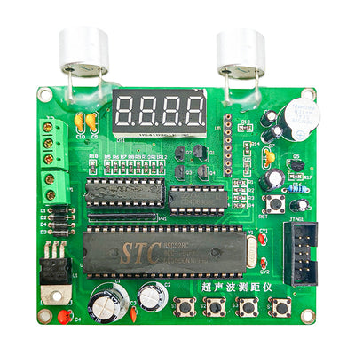 DC 9-12V DIY Ultrasonic Measuring Kit Multi-function Soldering Practice Training Assembly Electronic Distance Meter Components Kit