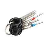 11PCS Terminal Removal Tool Kit High Quality Aluminum Wiring Connector Pin Release Extractor for Car Repair Maintenance