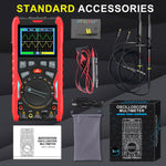 ET853C 3-in-1 2CH 70Mhz Oscilloscope Multimeter Signal Generator 3-In-1 200Msps Sampling Rate Bandwidth Dual Channel Color Screen Rechargeable Battery Auto Range Test Data Storage