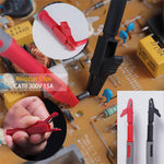 8018plus Multimeter Test Leads Kit Gold Plated Interchangeable Probe Heads Electrical Alligator Clips Multimeter Accessories