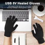 LinkMejor Winter Electric Heated Gloves USB Rechargeable Electric Heated Gloves Warm Gloves for Men Women Motorcycle Snowboard Cycling Unisex Hand Warmer Driving