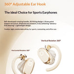 Lenovo EA366 Wireless Earhooks bluetooth Earphone 14.2mm Large Driver Unit Digital Display Low Delay Touch Control Earhooks Sports Headphones