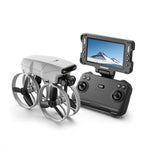 LinkMejor M6S WiFi FPV with Folded 4.3" LCD Screen Controller HD Camera Servo Gimbal Optical Flow Hover Brushless LED Foldable Pocket RC Drone Quadcopter RTF