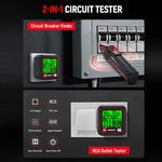 EU US DirectKAIWEETS KT301E Circuit Breaker Finder Kit Socket Tester With LCD Backlight RCD Test NCV Voltage Tester EU Plug
