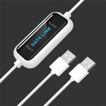 LinkMejor YY-DL01 USB-A to USB-A Cable USB2.0 High Speed PC to PC Data Sync File Transfer Bridge Cable Plug and Play for PC Computer Laptop