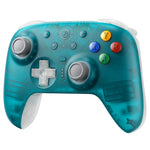 [N64 30th Collection] 8BitDo Ultimate 2 Wireless Controller with TMR Joystick and Hall Trigger Anti Drift 1000Hz Polling Rate RGB Lighting Wired Gamepad with Charging Dock for Windows PC IOS Steam Android Clear Blue