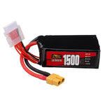 LinkMejor 6S 22.8V 1500mAh 60C 34.2Wh LiPo Battery XT60 Plug for RC Drone