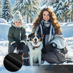 LinkMejor 1 Pair of Warm Winter Gloves Men Women Outdoor Sports Touchscreen Non-Slip Cycling Gloves Thin Edition with Velvet-L/XL