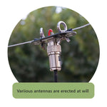 Mini AT-DPs Adapter Board Outdoor Antenna Kit 8x3x5cm High-Strength Fiber 300W GB 304 Stainless Steel Quick Installation for Shortwave Radio