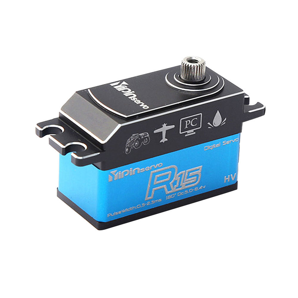 LinkMejor 15KG Digital Servo Metal Gear Servo Waterproof for 1/8 1/10 Scale RC Cars Robot Manipulator RC Parts