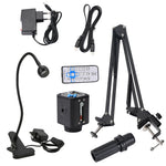 LinkMejor 21MP HDMI Industrial Microscope 1X-130X Zoom 1080P Camera C Mount Lens Remote Control For Digital Image Acquisition