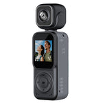 Q3 Portable Action Camera 4K Ultra HD Dual Lens Mini Recorder WiFi Night Vision 2000mAh Battery Loop Recording for Sports Travel Vlogging Outdoor