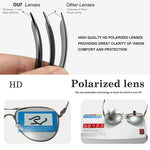 Men's Polarized Sunglasses Classic Fashion Metal Frame Pilot Sun Glasses for Traveling Surfing Driving Fishing UV400