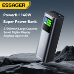 LinkMejor F3011 140W 99.9Wh 27000mAh Power Bank Smart Digital Display External Battery Power Supply with 1 Input & 3 Outputs Support PD3.1/3.0 QC2.0/3.0/4.0 AFC SCP FCP PPS Fast Charging for iPhone 17 17Pro Max 16 15 14 for Samsung Galaxy W26