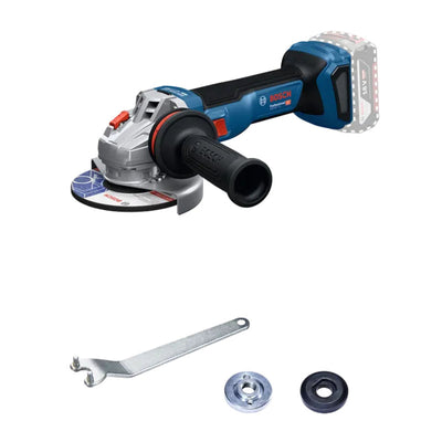 LinkMejor 18V-11S for Bosch Cordless Angle Grinder Professional 18V Adjustable Speed 6 Gear 100mm Disc Powerful 1100W Motor Anti-Vibration Handle Lightweight Design Versatile Tool for Material Processing